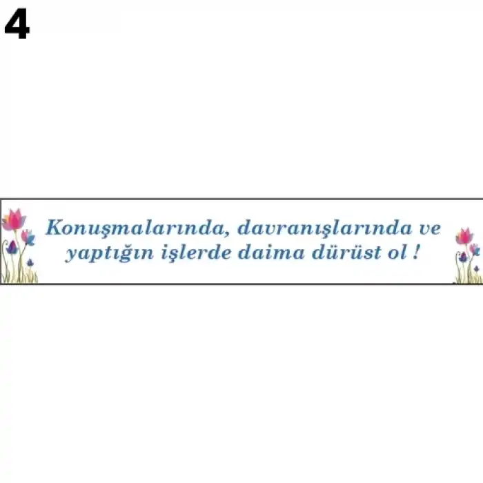 Değerlerimiz Kiriş Yazısı Modelleri