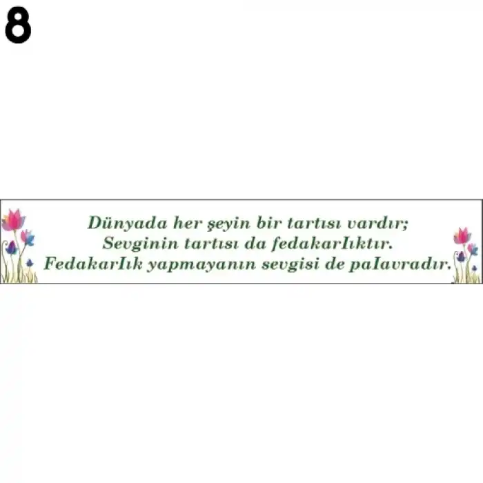 Değerlerimiz Kiriş Yazısı Modelleri