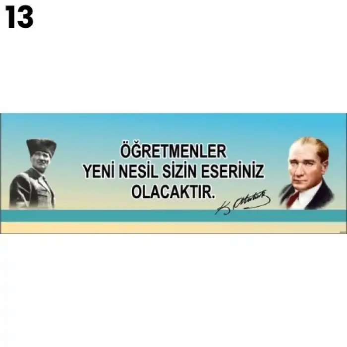 Atatürk Kiriş Yazısı Modelleri