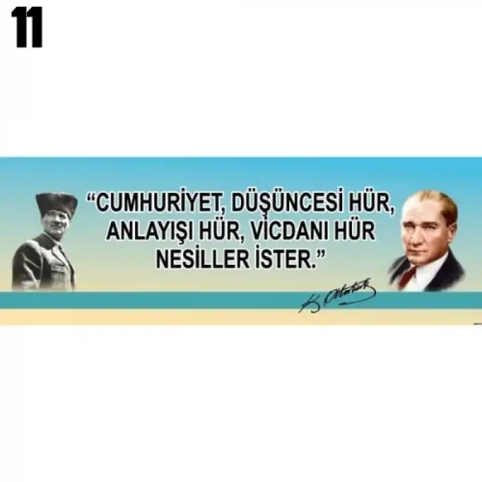 Atatürk Kiriş Yazısı Modelleri