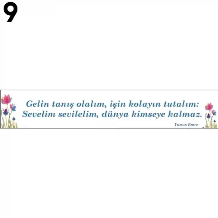 Değerlerimiz Kiriş Yazısı Modelleri