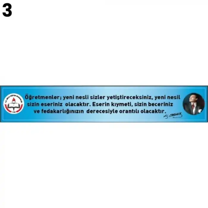 Atatürk Kiriş Yazısı Modelleri