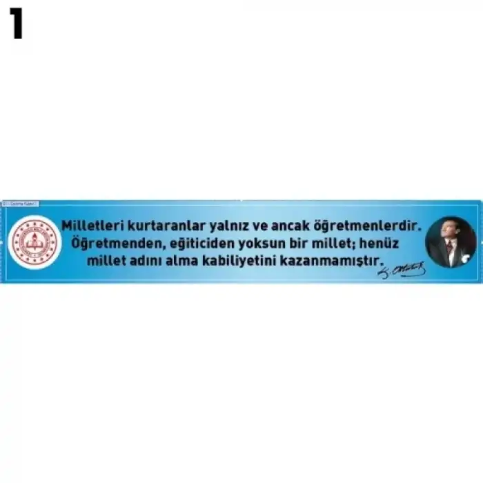 Atatürk Kiriş Yazısı Modelleri