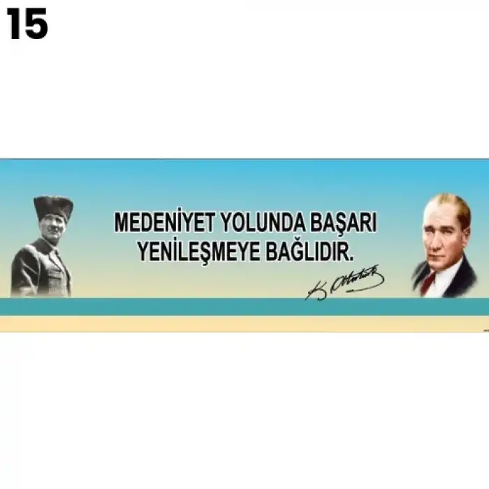 Atatürk Kiriş Yazısı Modelleri