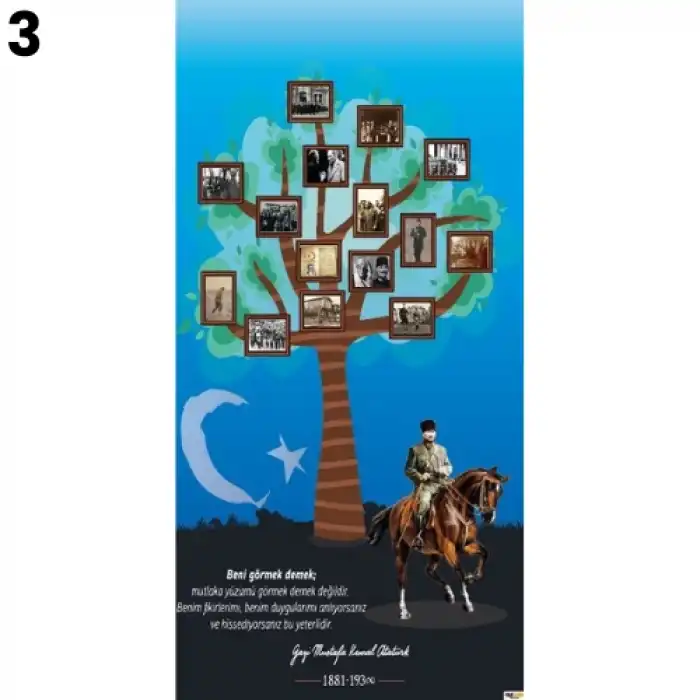 Atatürk ve Bayrak Kapı Giydirme