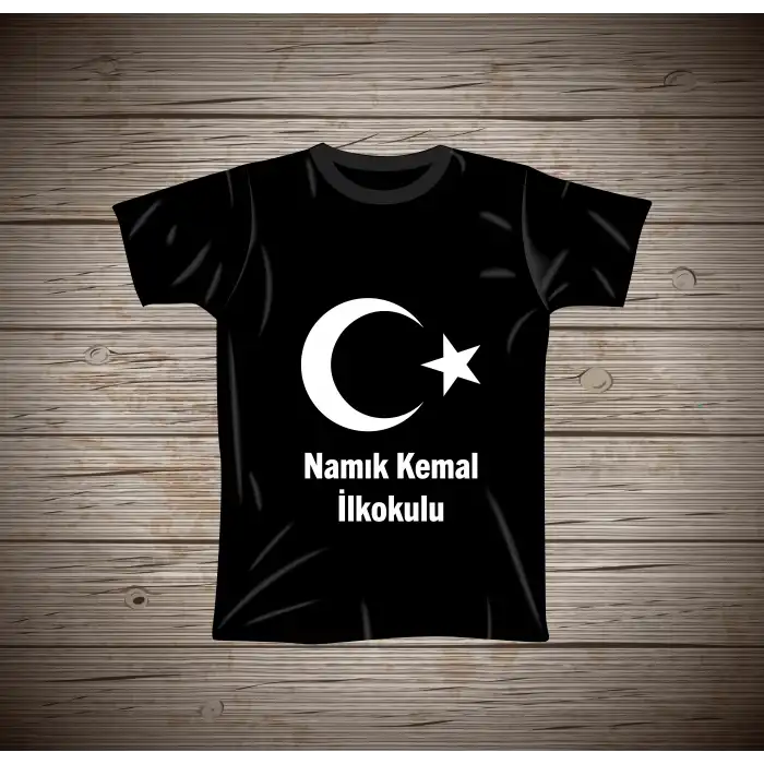 Ay Yıldız Baskılı Tişört