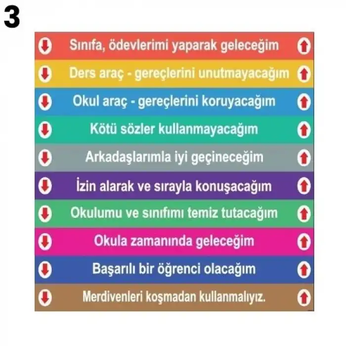 Değerler Eğitimi Merdiven Yazısı Çeşitleri