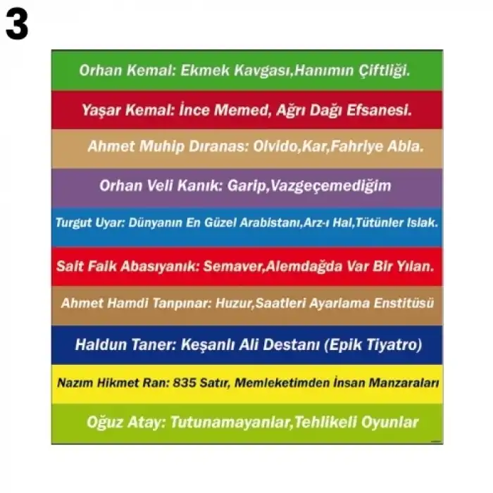 Edebiyat Merdiven Yazısı Çeşitleri