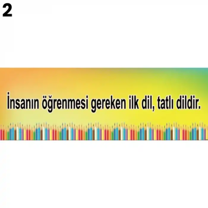 Eğitim Sokakları Kiriş Yazısı Modelleri