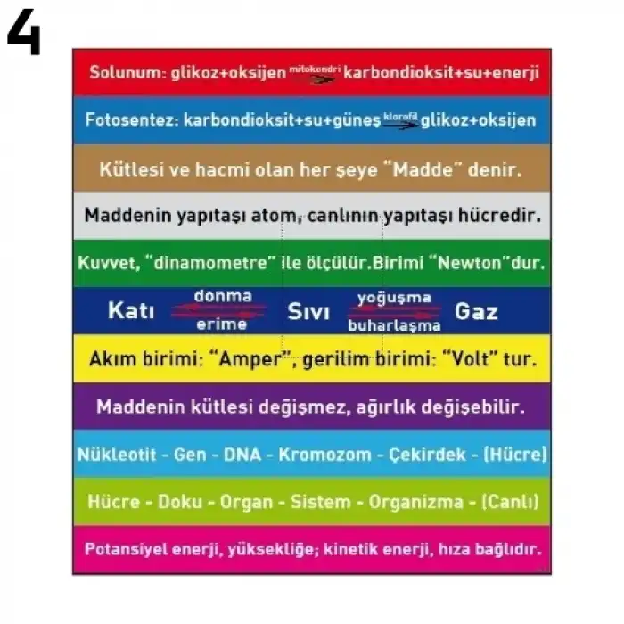 Fen Merdiven Yazısı Çeşitleri