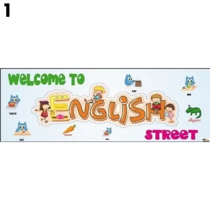 İngilizce Sokağına Hoş Geldiniz Kiriş Yazısı Çeşitleri