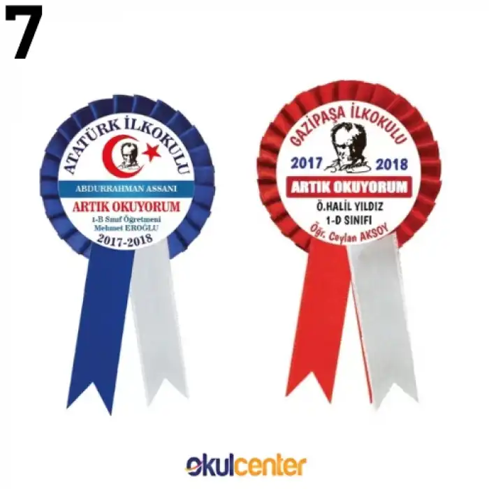 İsimli Artık Okuyorum Kokartı