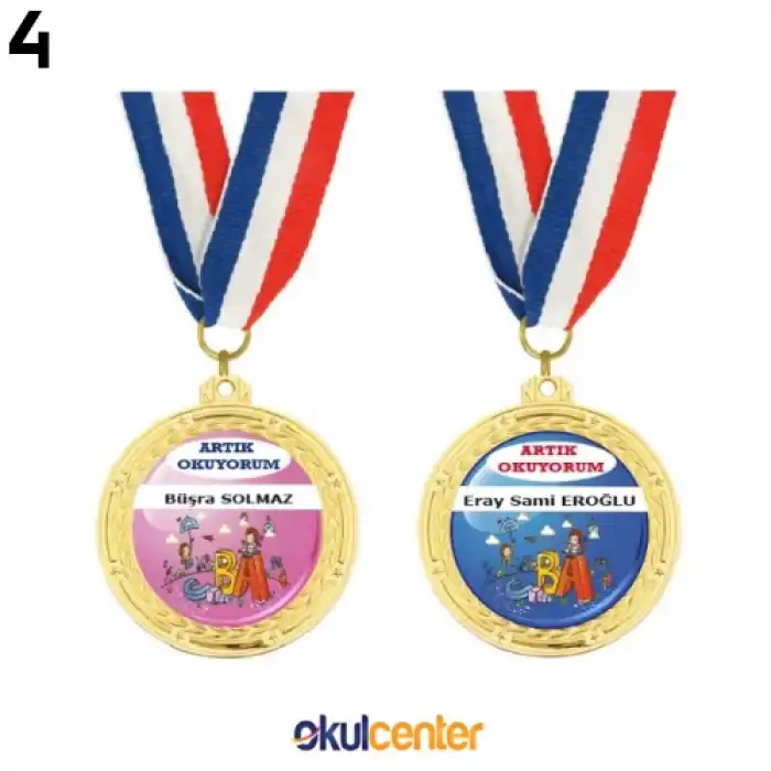 İsimli Artık Okuyorum Madalyası