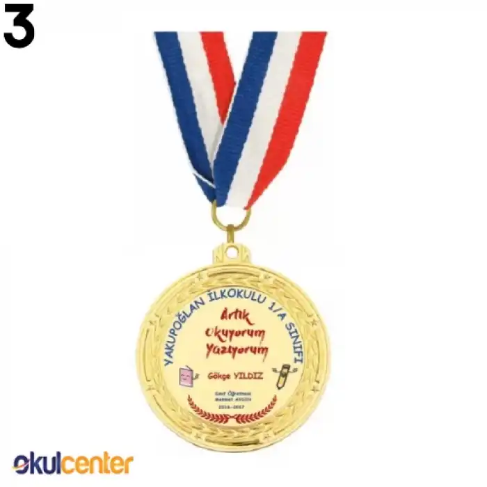 İsimli Artık Okuyorum Madalyası