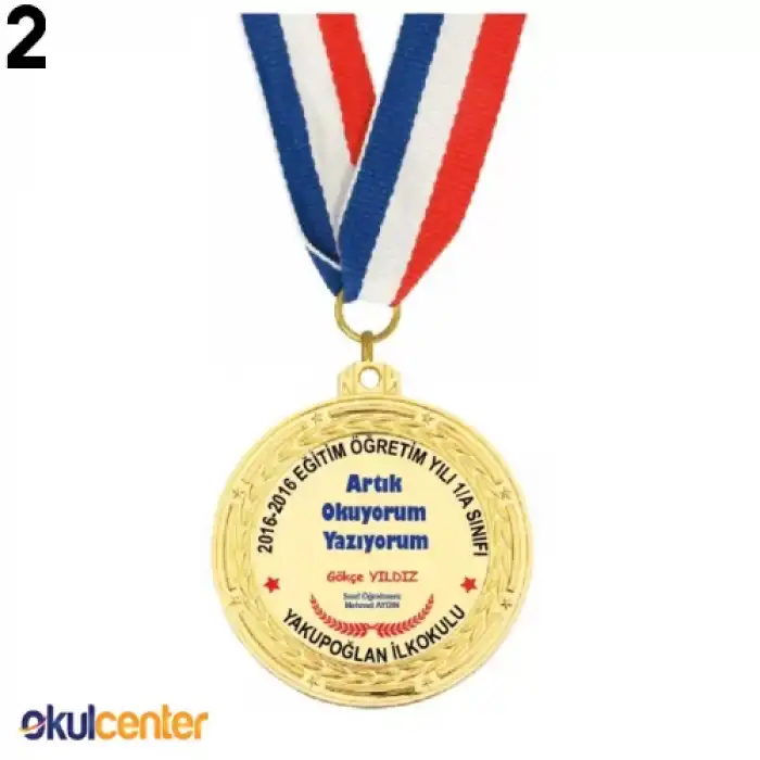 İsimli Artık Okuyorum Madalyası