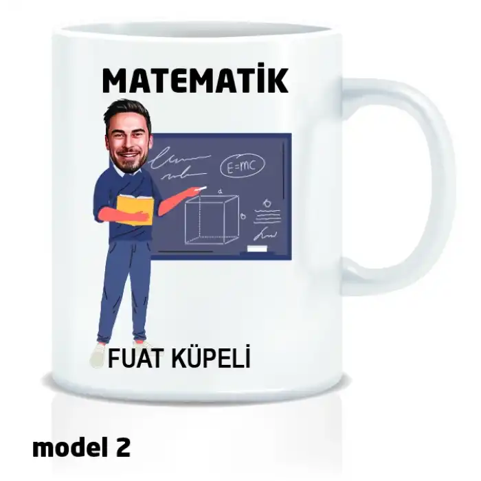 Kişiye Özel Karikatür Çizimli Kupa Bardak - Matematik