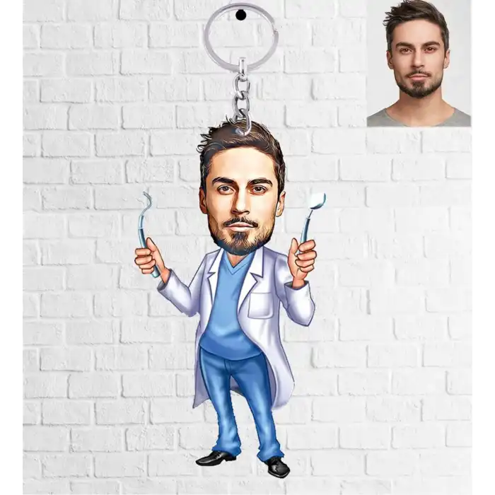 Kişiye Özel Pleksi Karikatür Anahtarlıklar