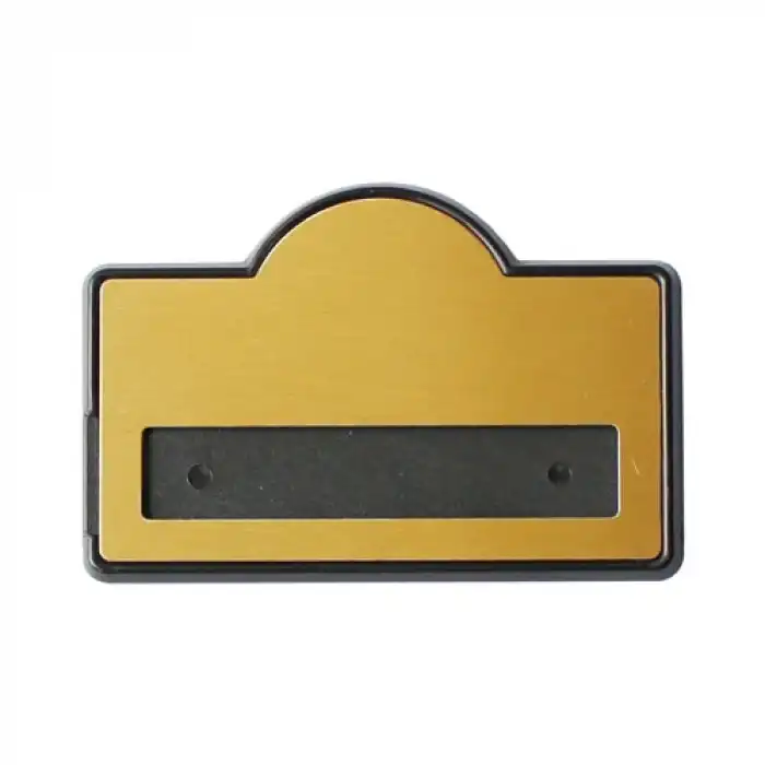 Kubbeli Sürgülü Metal Yaka İsimliği (altın)