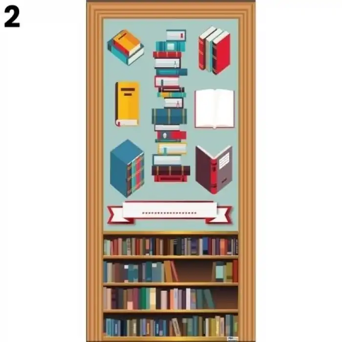 Kütüphane Kapı Giydirme