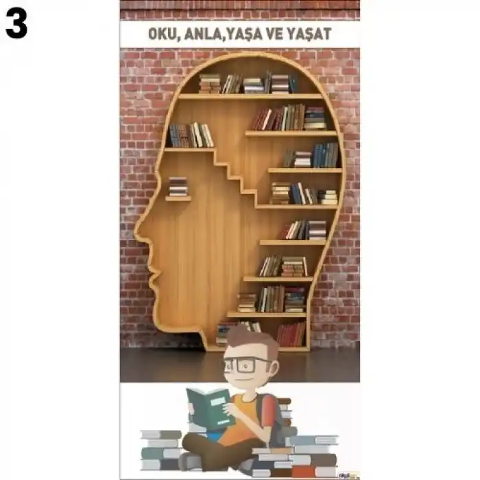 Kütüphane Kapı Giydirme