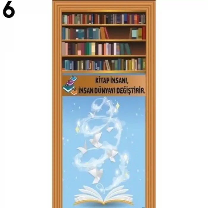 Kütüphane Kapı Giydirme