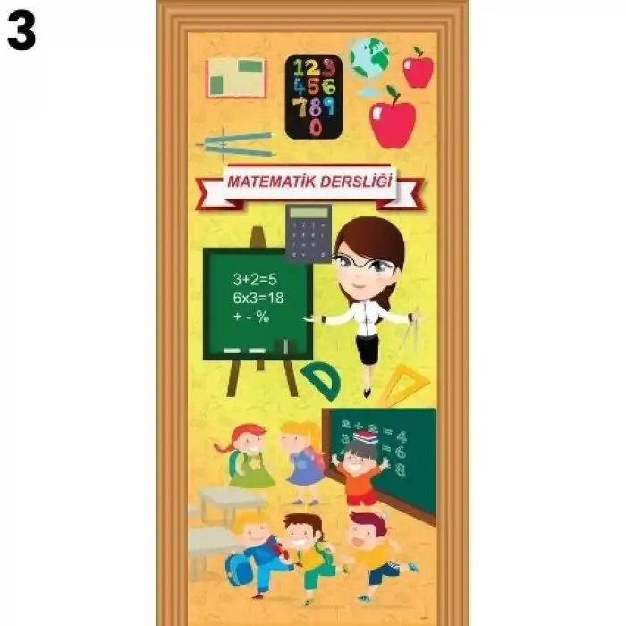 Matematik Dersliği Kapı Giydirme