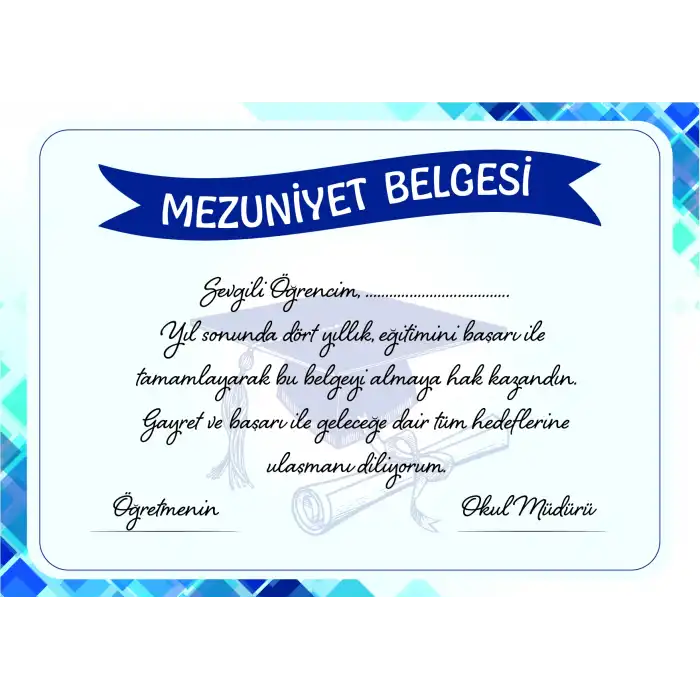 Mezuniyet Belgesi 2