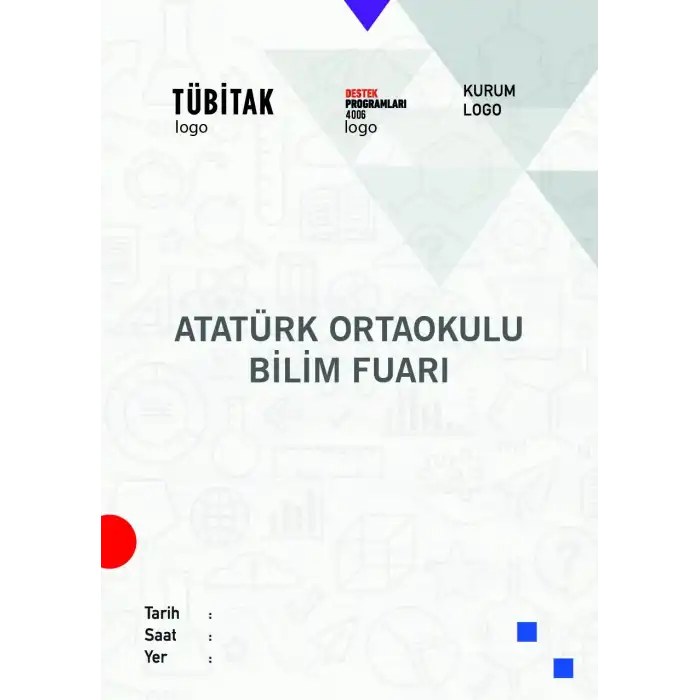 Okul Bilim Fuarı Görünürlük Rehberine Uygun Afişi