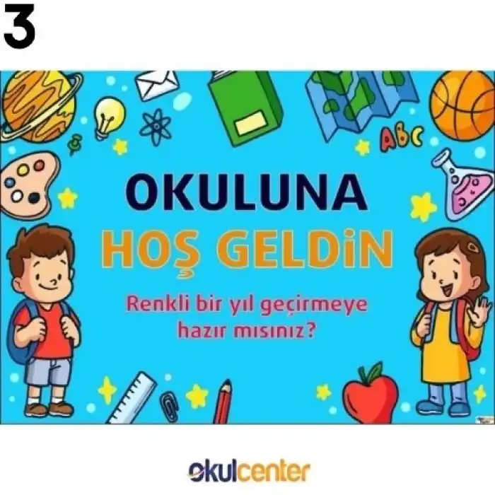 Okuluna Hoş Geldin Afişi