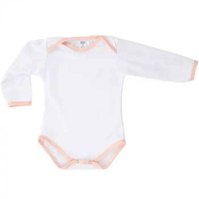 Pamuk Polyester Uzun Kollu Bebek Zıbını (Kız)