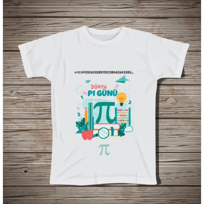 Pi Günü Baskılı Tişört 3
