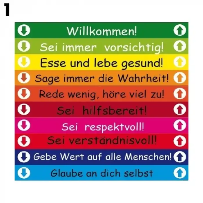 Renkli Almanca Merdiven Giydirmesi