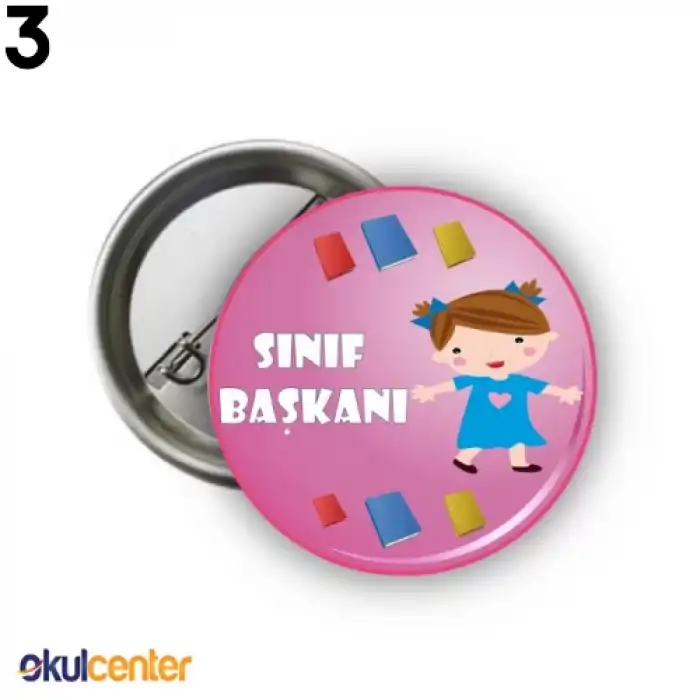 Sınıf Başkanı Öğrenci Rozeti