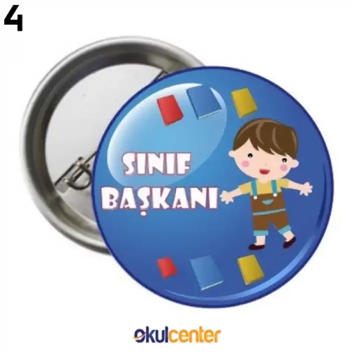 Sınıf Başkanı Öğrenci Rozeti