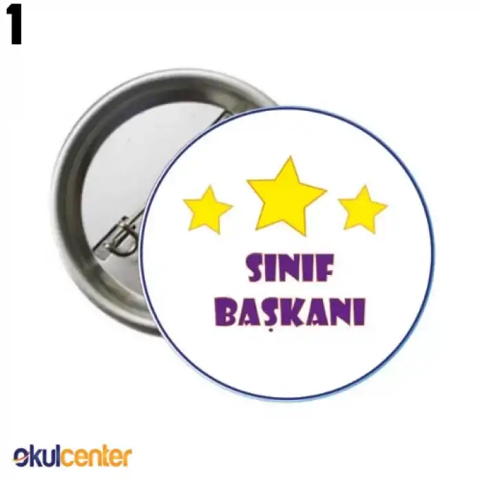 Sınıf Başkanı Öğrenci Rozeti