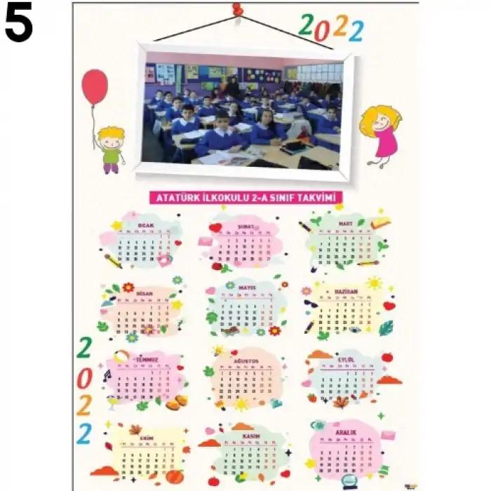 Sınıfa Özel Takvim ile öğrencilerinizin zaman yönetimini kolaylaştırın. Kişiselleştirilmiş ve eğlenceli tasarım. Şimdi satın alın ve sınıfınızı düzenleyin!