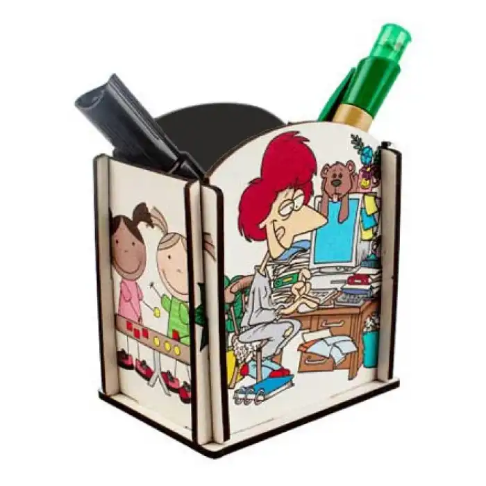 Sublimasyon Eko.MDF Ahşap Kalemlik