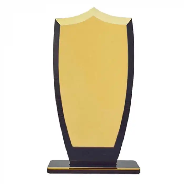 Sublimasyon Metal Baskılı Siyah Ahşap Plaket - Altın Metalli 4