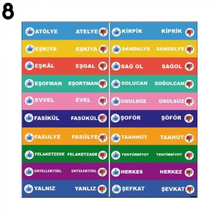 Türkçe Merdiven Yazı Çeşitleri