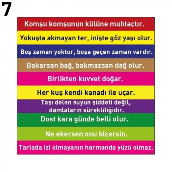 Türkçe Merdiven Yazı Çeşitleri