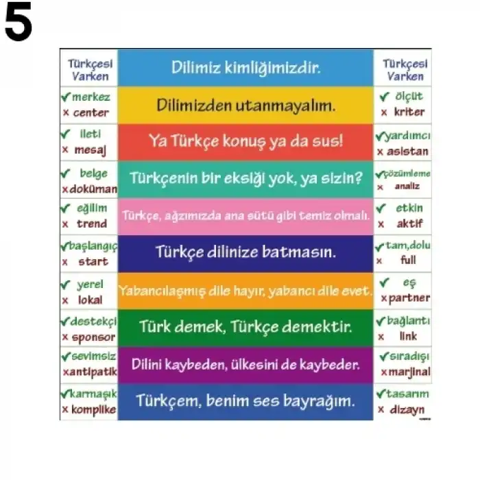 Türkçe Merdiven Yazı Çeşitleri