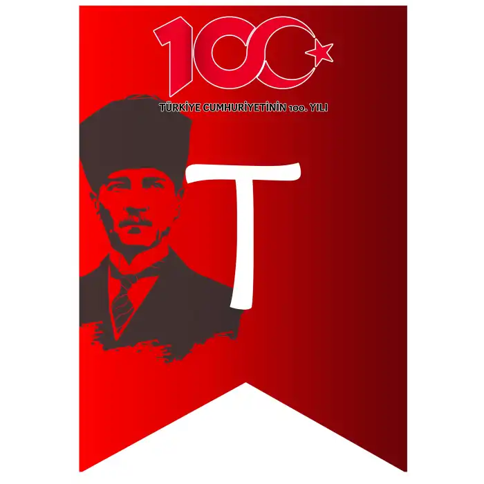 Cumhuriyetin 100. Yılı Bayrak Afişi