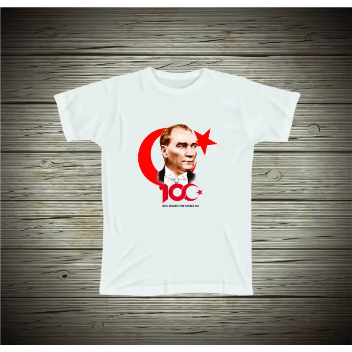 Türkiye Cumhuriyetinin Yüzüncü Yılı Baskılı Tişört 2