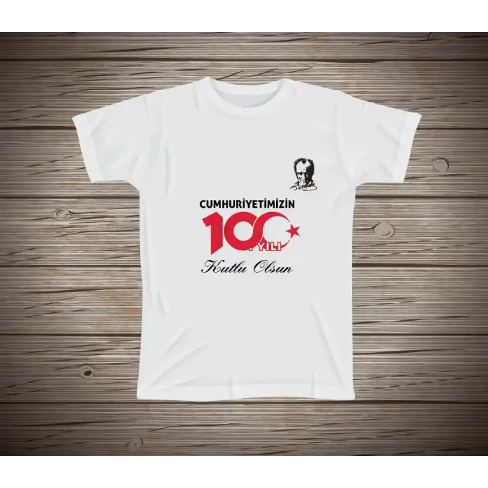 Türkiye Cumhuriyetinin Yüzüncü Yılı Baskılı Tişört 3