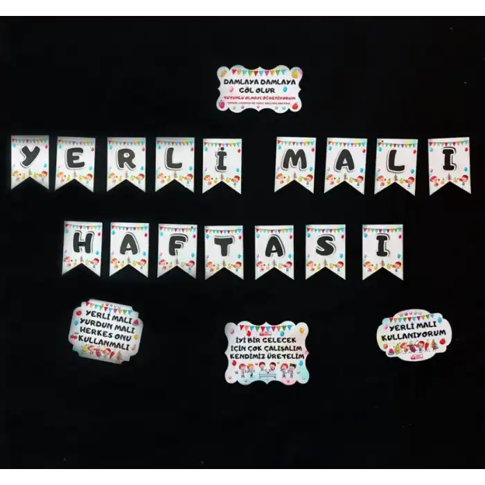 Yerli Malı Haftası Bayrak Afiş Seti (20 Parça)