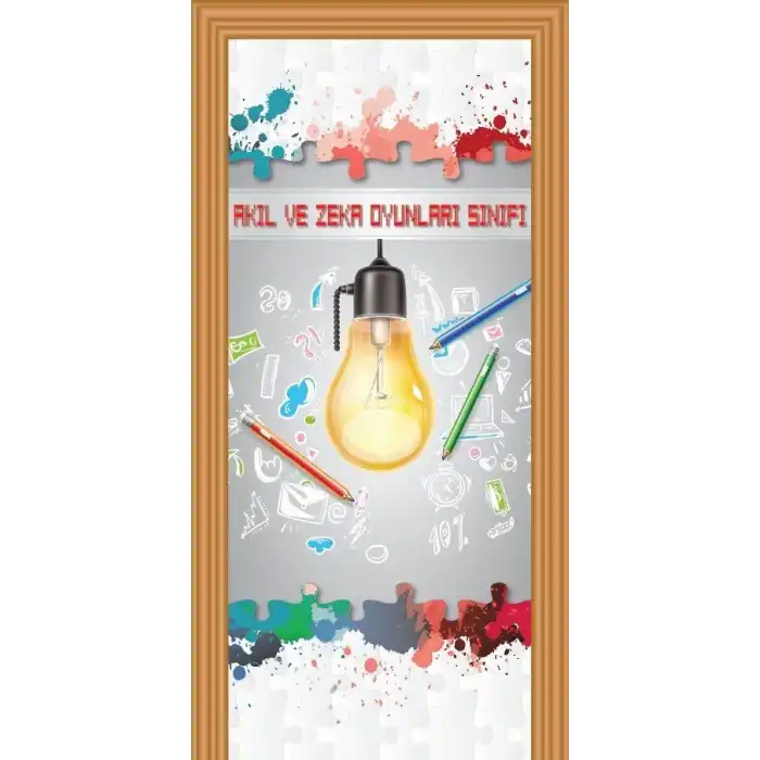 Zeka Oyunları Sınıfı Kapı Giydirme