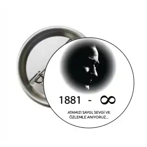 10 Kasım Rozeti Beyaz