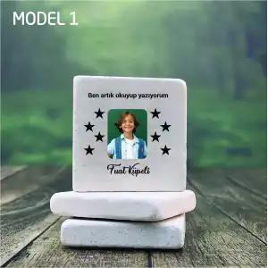 Artık Okuyorum Baskılı Doğal Taş (limra) Magnet