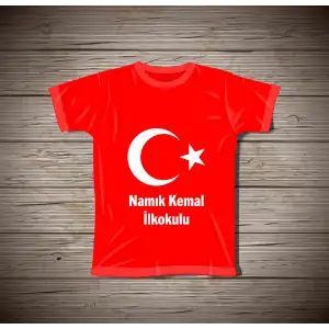 Ay Yıldız Baskılı Tişört