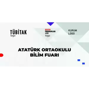 Bilim Fuarı Brandası Görünürlük Rehberine Uygun